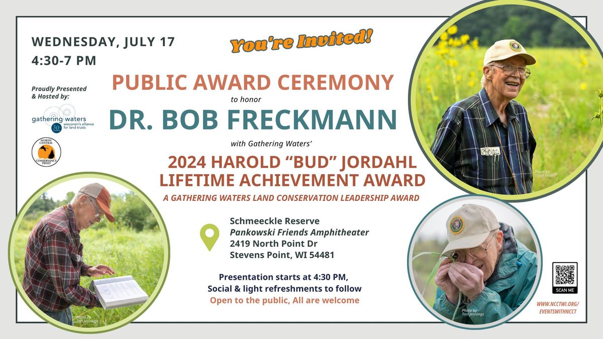 Lifetime Achievement Award Ceremony & Celebration for Dr. Bob Freckmann