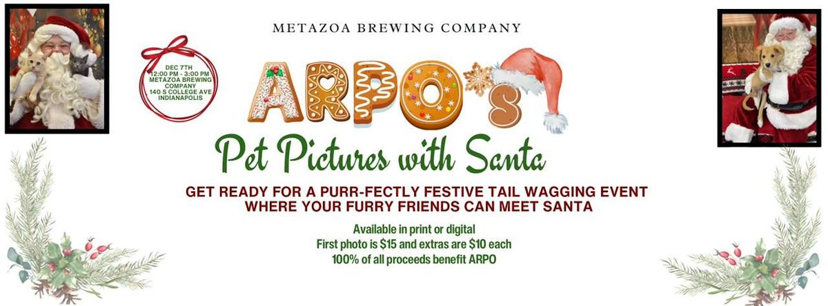 ARPO's Pet Pictures with Santa ~ Metazoa Brewing Company