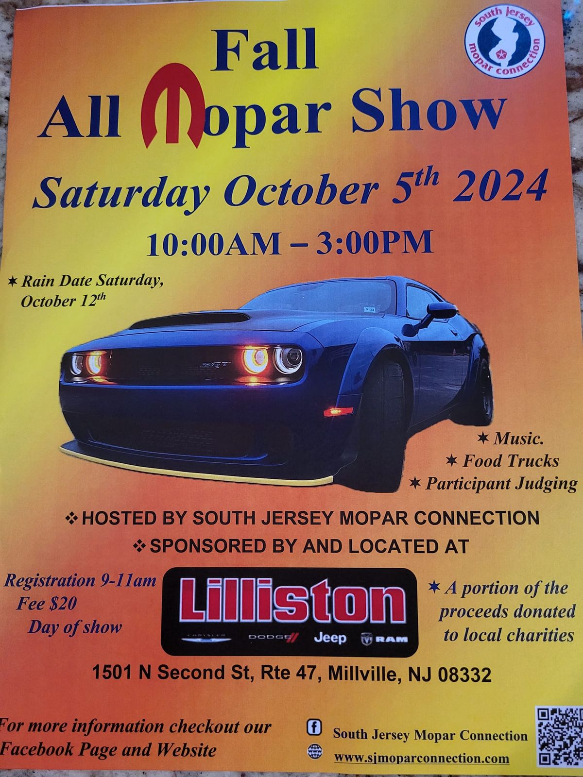 South Jersey Mopar Connection's Fall All Mopar Show