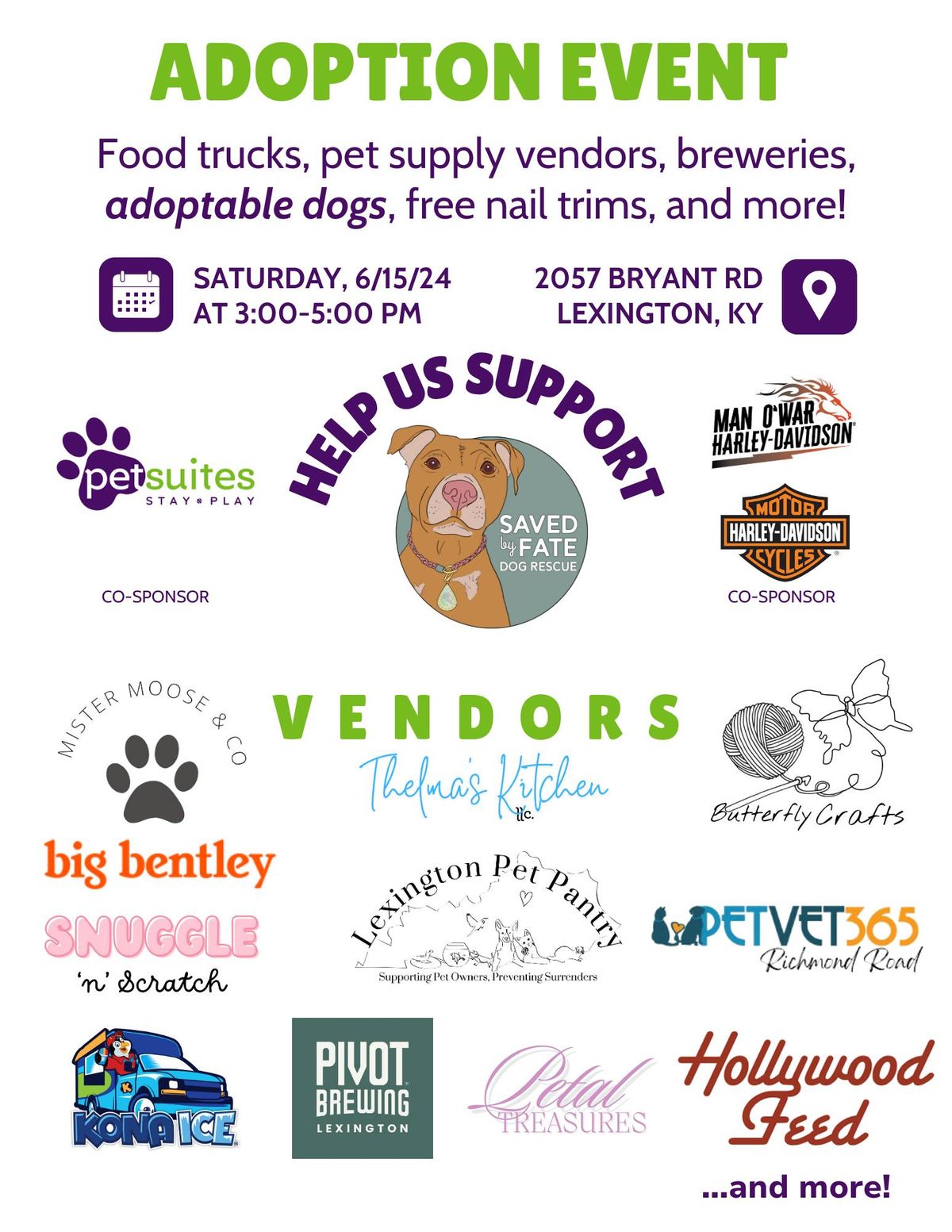 Adoption Event with Saved by Fate Dog Rescue