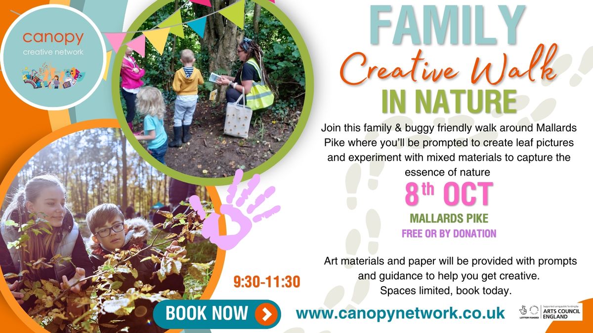 Family Friendly Creative Walk in Nature at Mallards Pike