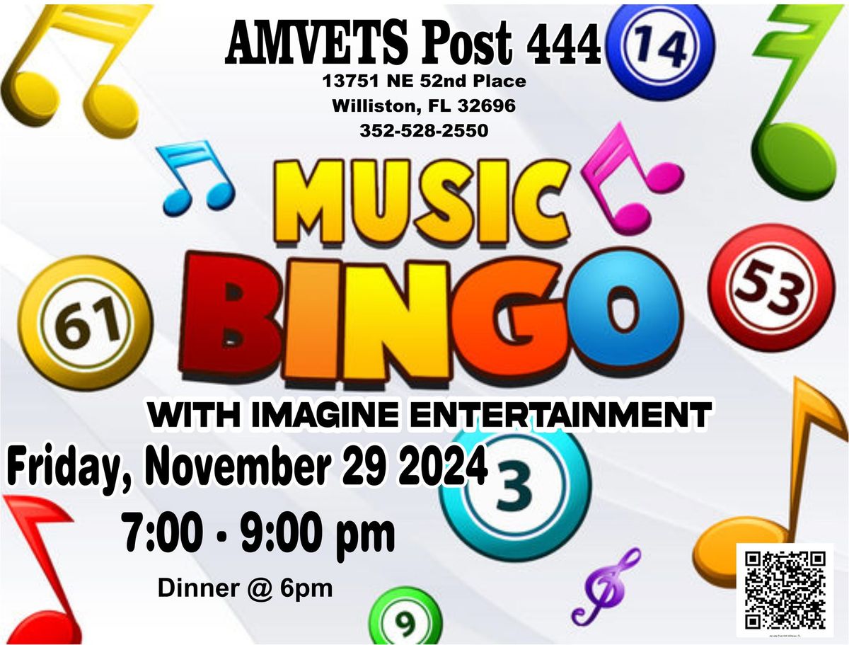 Dinner & Music Bingo