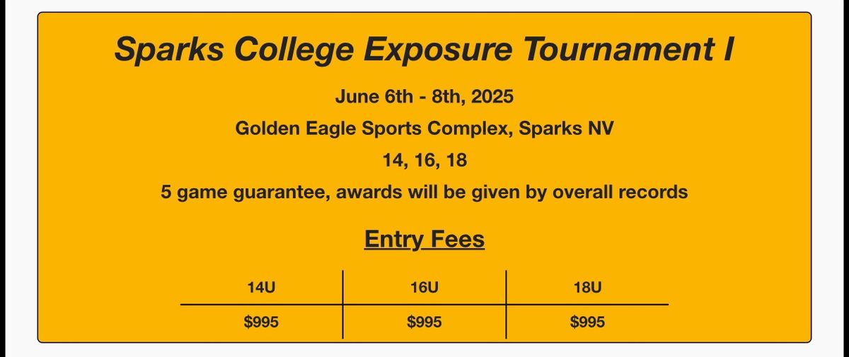 Sparks College Exposure Tournament