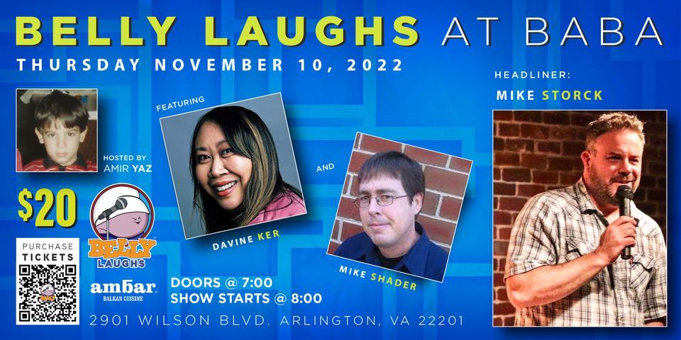 Mike Storck Headlines Belly Laughs at Baba