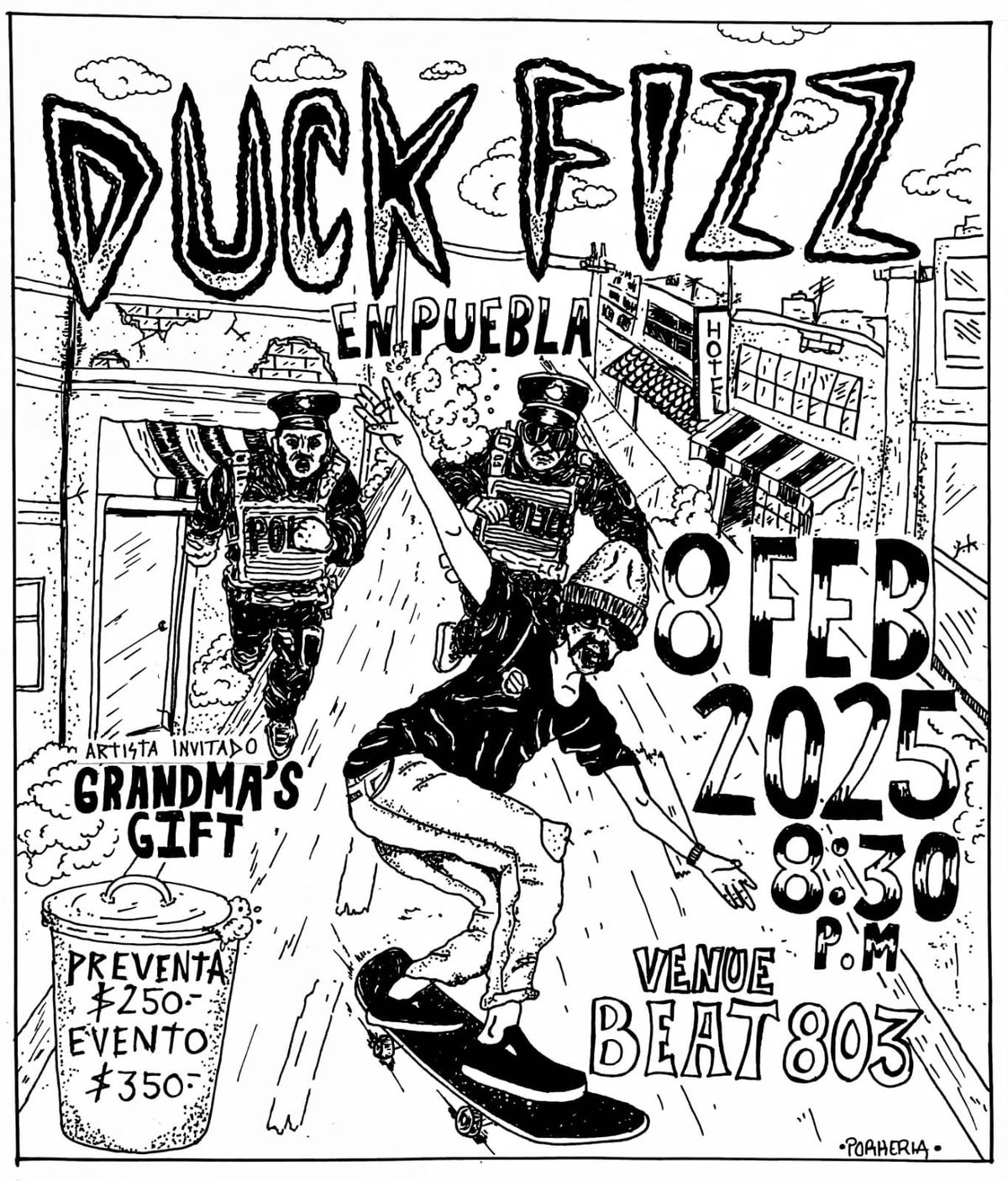 Duck Fizz en Puebla. Beat 803 