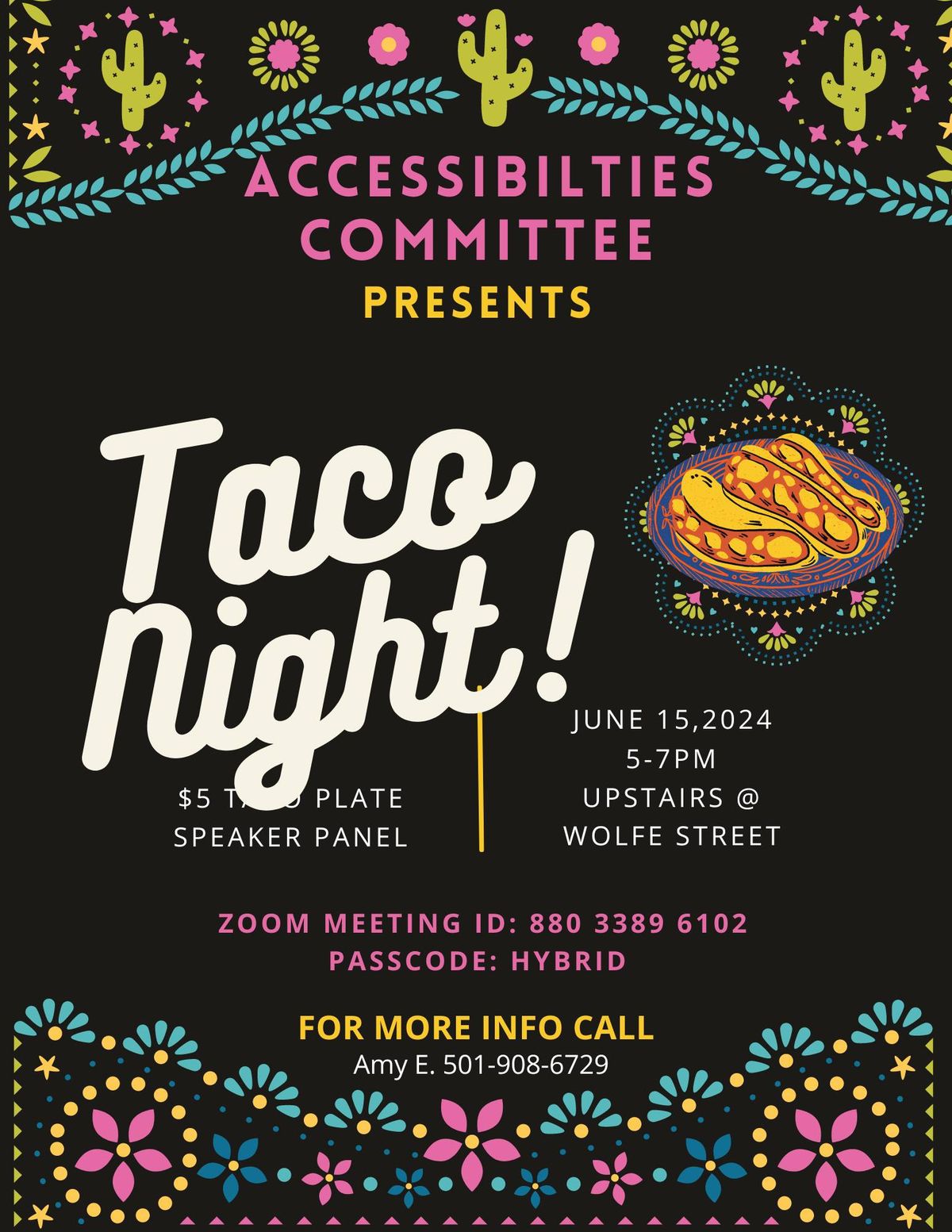 AA Accessibility Committee Taco Night