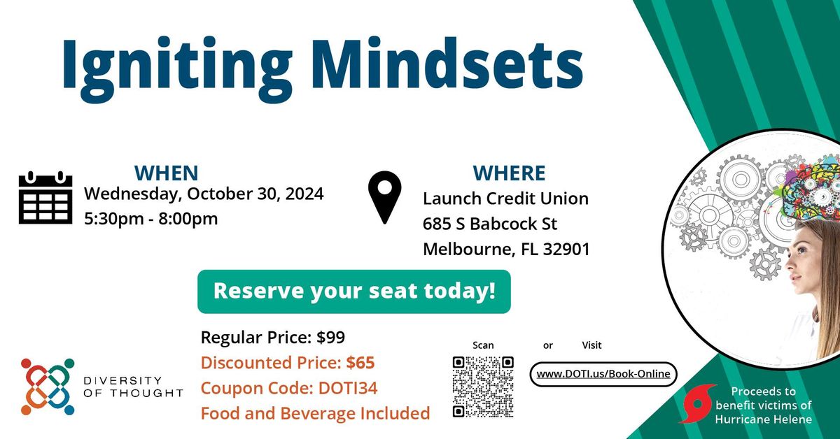 Dinner and Learn: Igniting Mindsets