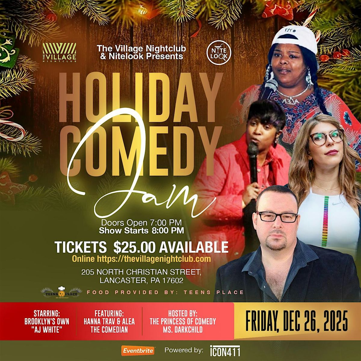 The Village Nightclub & Nitelook Presents  Holiday Comedy Jam