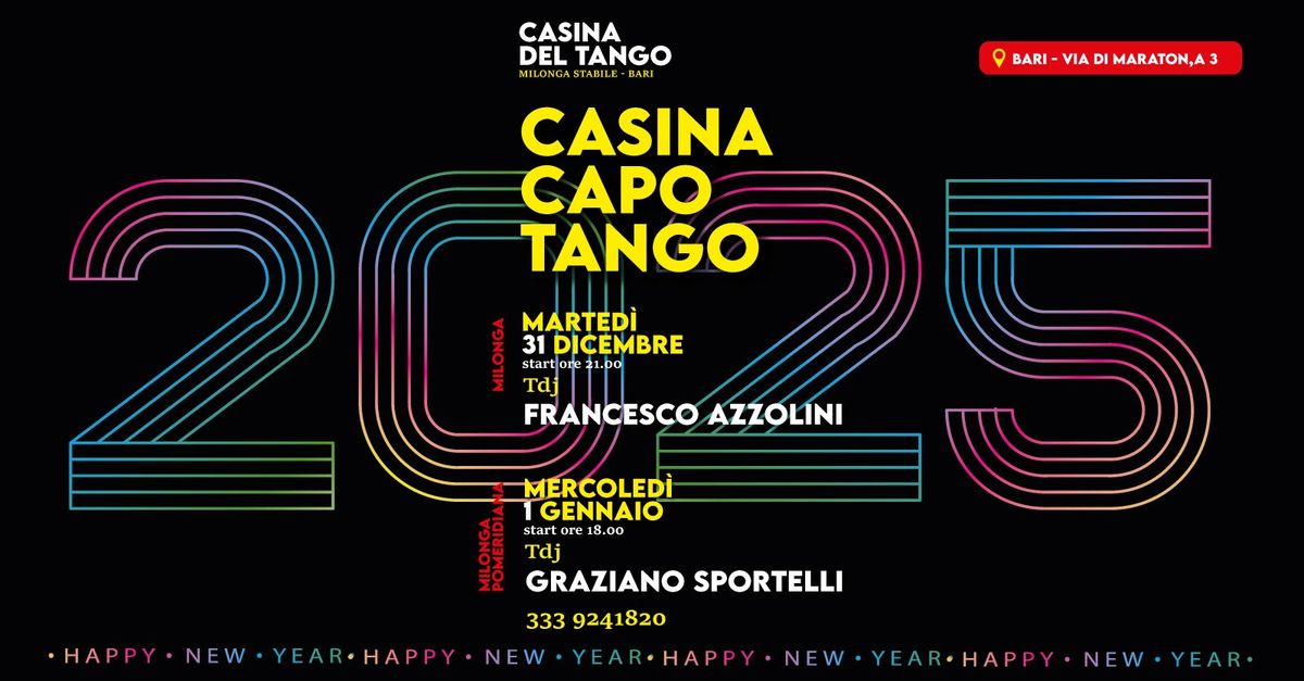 CASINA CAPOTANGO SAN SILVESTRO 31 DICEMBRE TDJ F. AZZOLLINI \/ 1 GENNAIO -TDJ G. SPORTELLI