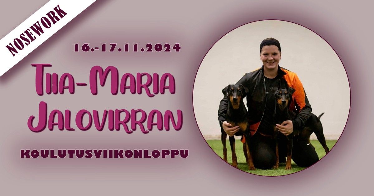 Tiia-Maria Jalovirran koulutusviikonloppu