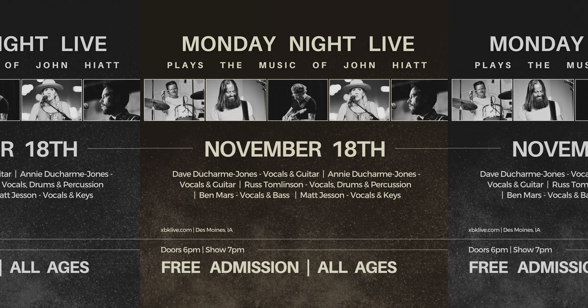 Monday Night Live Plays the Music of John Hiatt