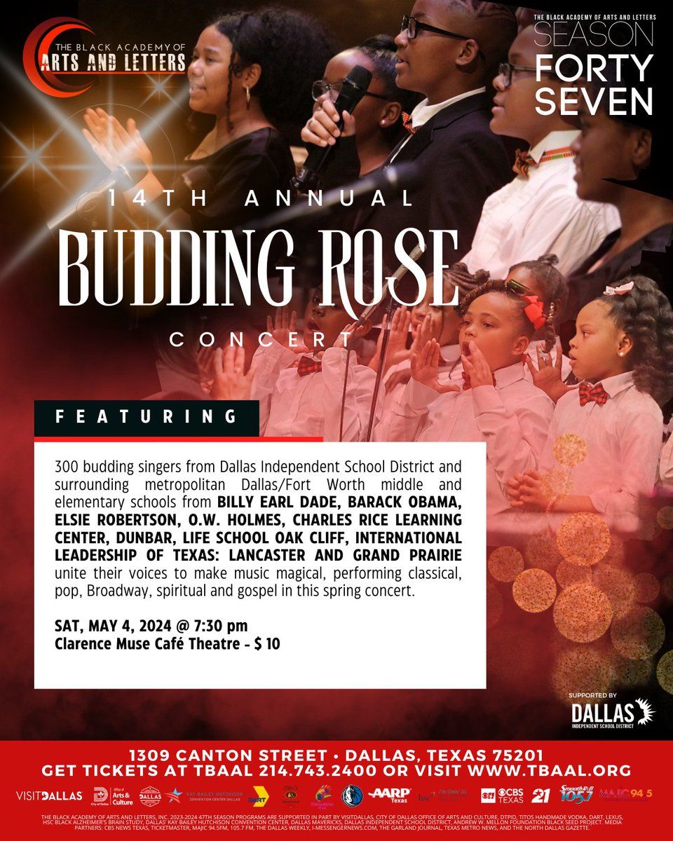 The Black Academy of Arts and Letters - Budding Rose Concert at Bruton Theatre