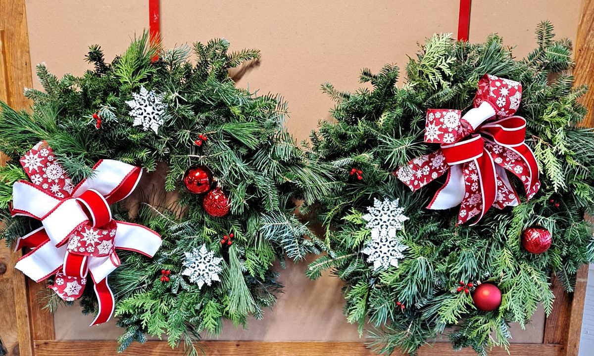 Christmas Wreath Decorating and Design w\/Holly Helsel - Sat 11\/23\/24 - 4-5:30pm