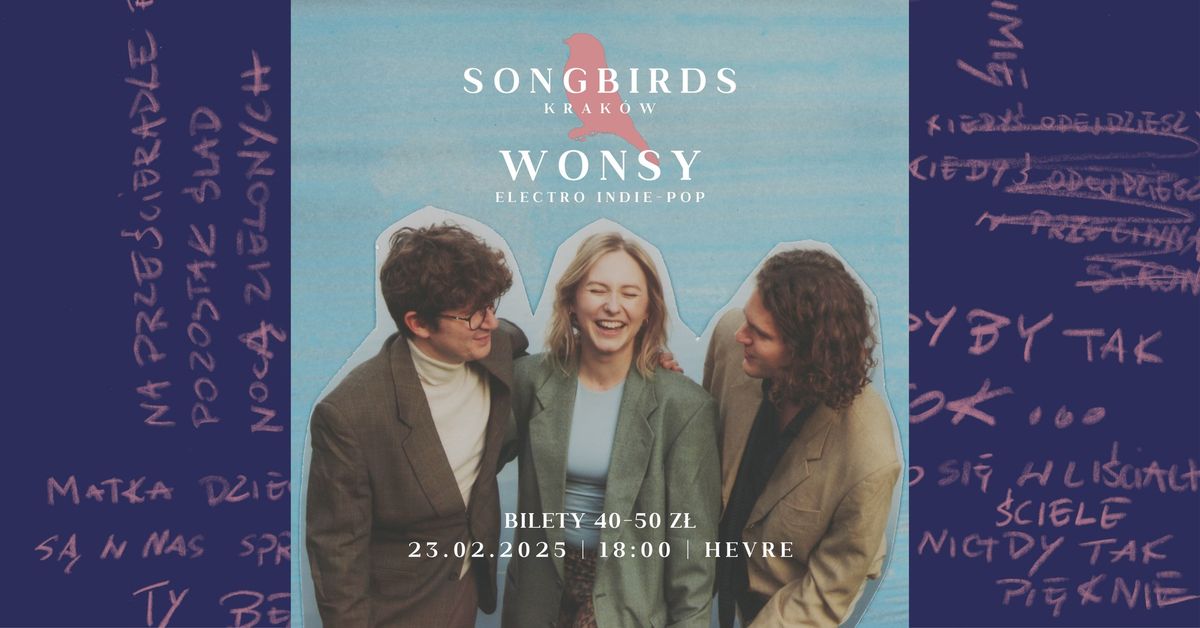 WONSY LIVE @HEVRE | SONGBIRDS KRAK\u00d3W (23.02.2024) | PREMIERA ALBUMU