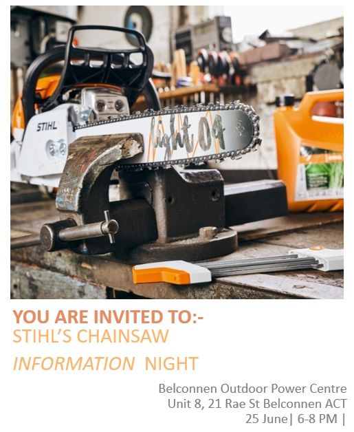 Stihl's Chainsaw Information Night