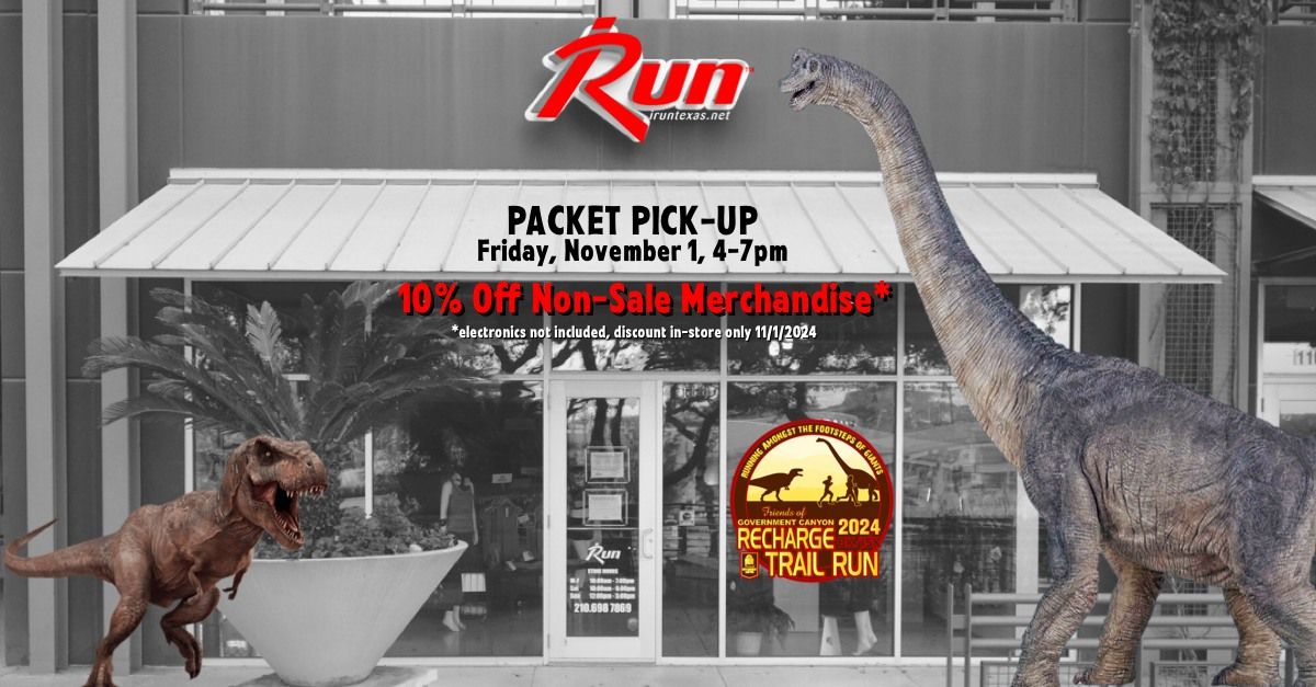 Recharge Run Packet Pickup @ iRun Texas - Dominion