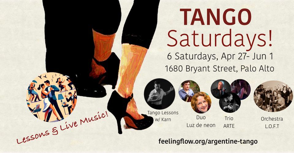 Tango Saturdays in Palo Alto!