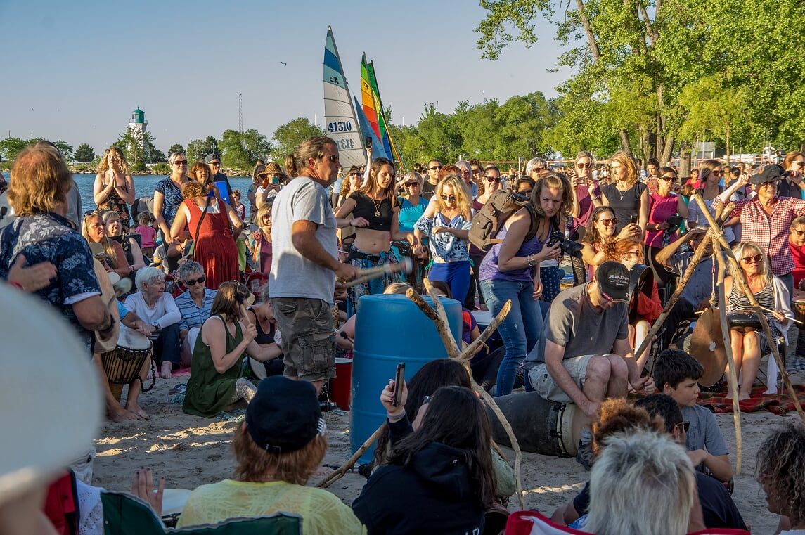 27th annual, Summer Solstice, Drumming Down the Sun & Yoga on the Beach