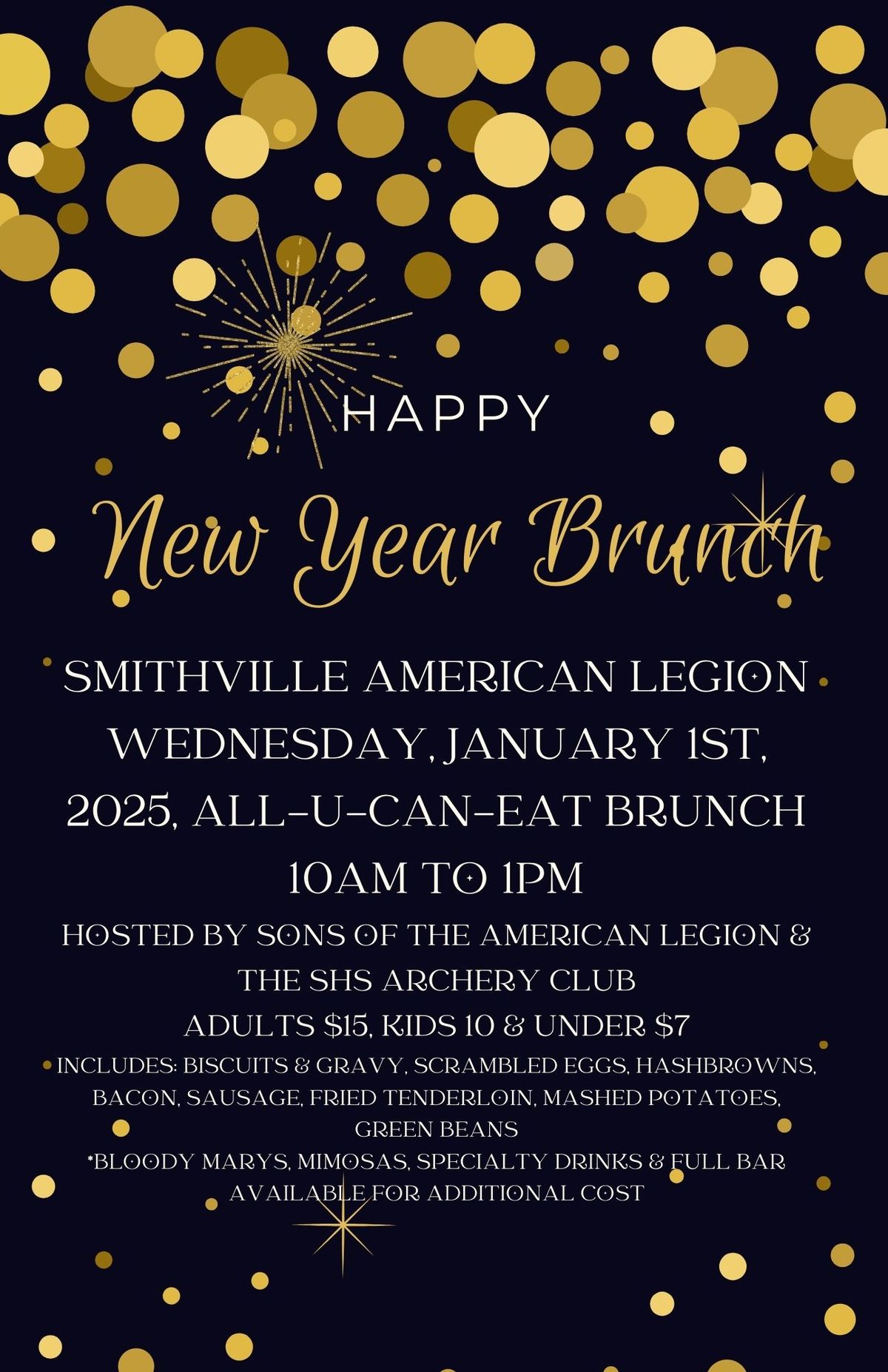 Sons of The American Legion Annual New Year Brunch