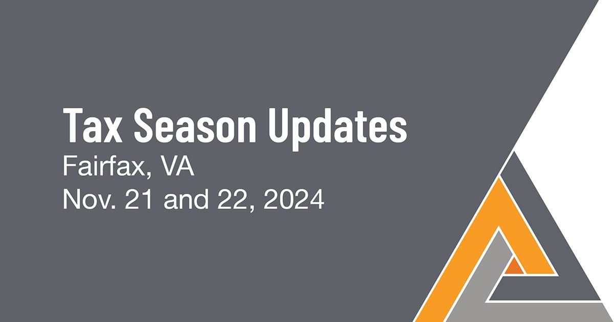 2024 NATP Tax Season Update: Fairfax, VA