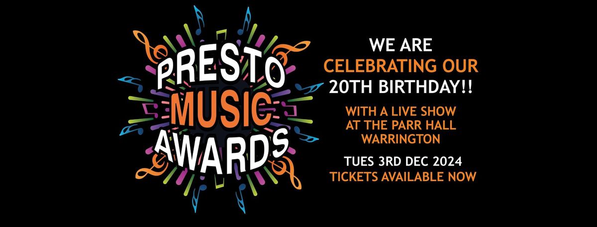 Presto Music Awards - Celebrating 20 Years!