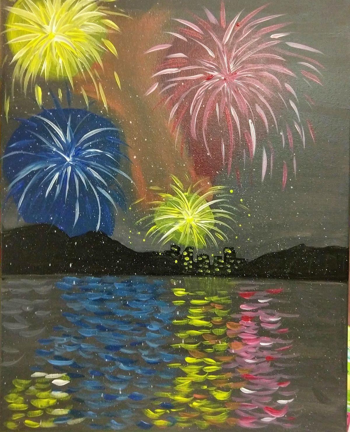 Fireworks on the Lake Paint & Sip