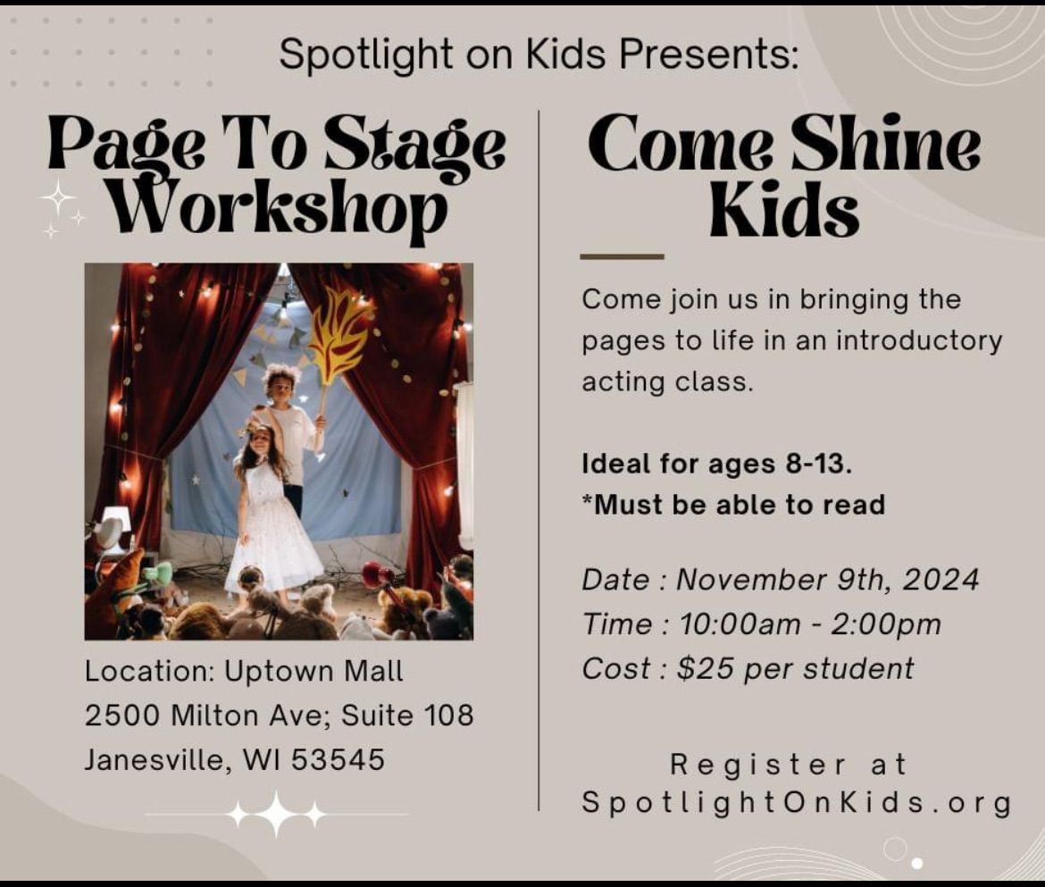 Page to Stage workshop