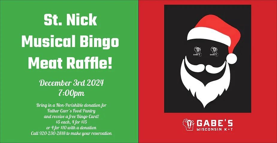 St. Nick Musical Bingo Meat Raffle