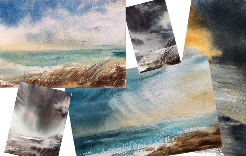 LEARN TO PAINT SEASCAPES IN WATERCOLOUR - PLUS ALL THE TIPS AND TRICKS!