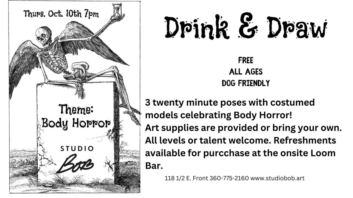 Drink & Draw with Body Horror at Studio Bob