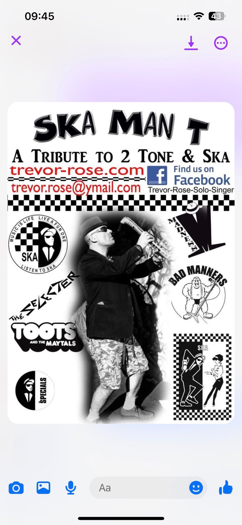 Trevor Rose - Ska Night - The Black Lion 