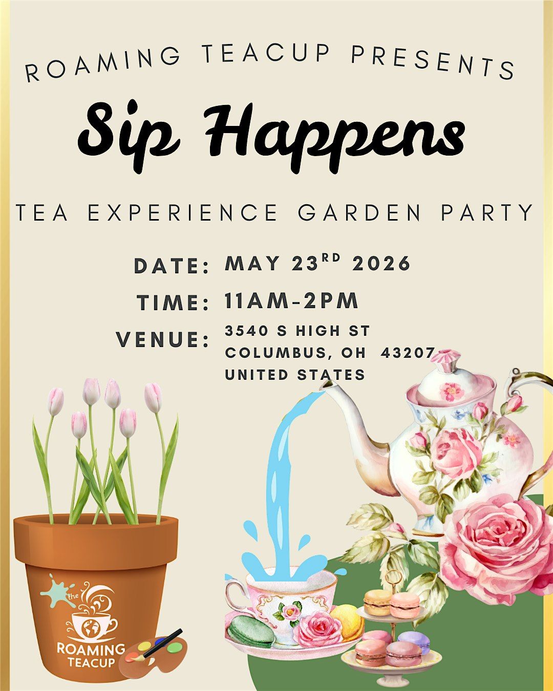 Roaming Teacup: Sip Happens Tea Experience Garden Party