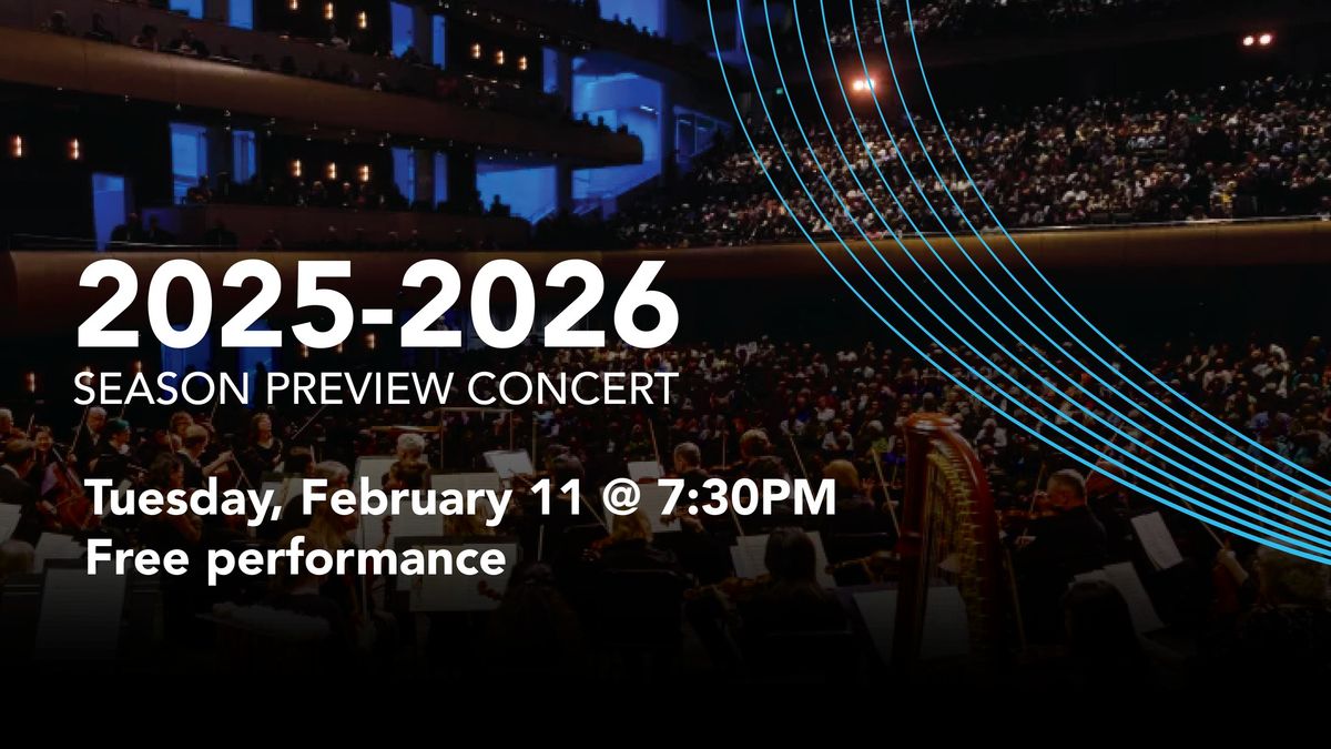 Season Preview Concert-FREE Performance