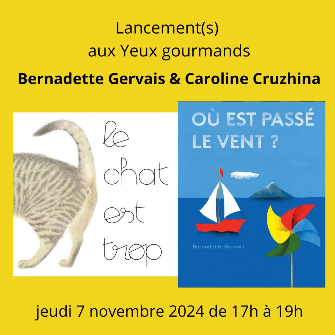 LANCEMENT(S) - Bernadette Gervais & Caroline Cruzhina 