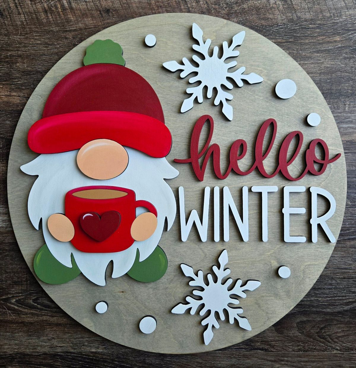 Wooden Whimsy Design | 16" Winter Sign Workshop (Sunday, Dec., 15th @ 2 PM)