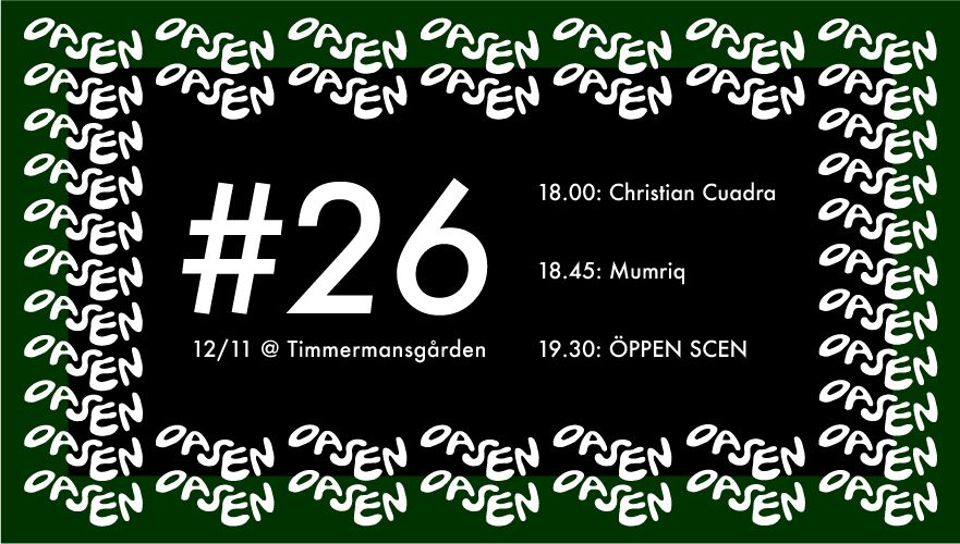 Oasen #26 @ Timmermansg\u00e5rden