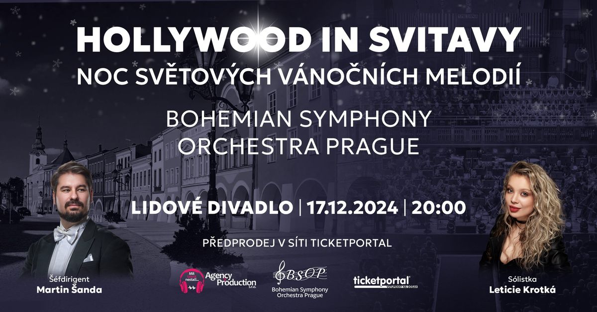 Hollywood in Svitavy - noc sv\u011btov\u00fdch v\u00e1no\u010dn\u00edch melodi\u00ed