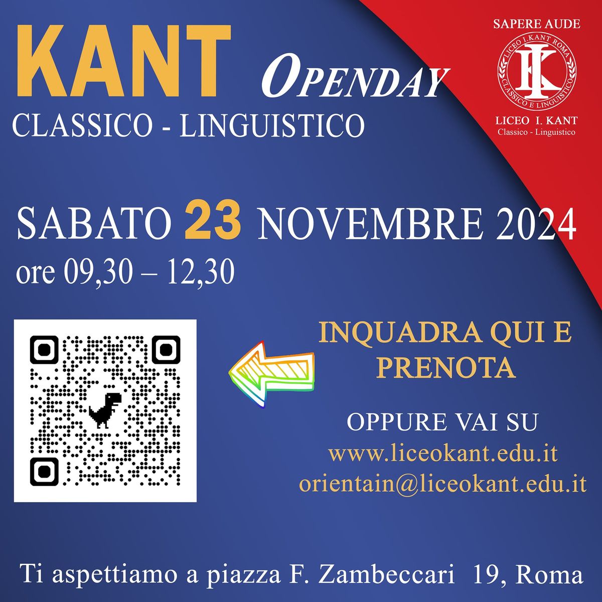 openday liceo Kant di Roma