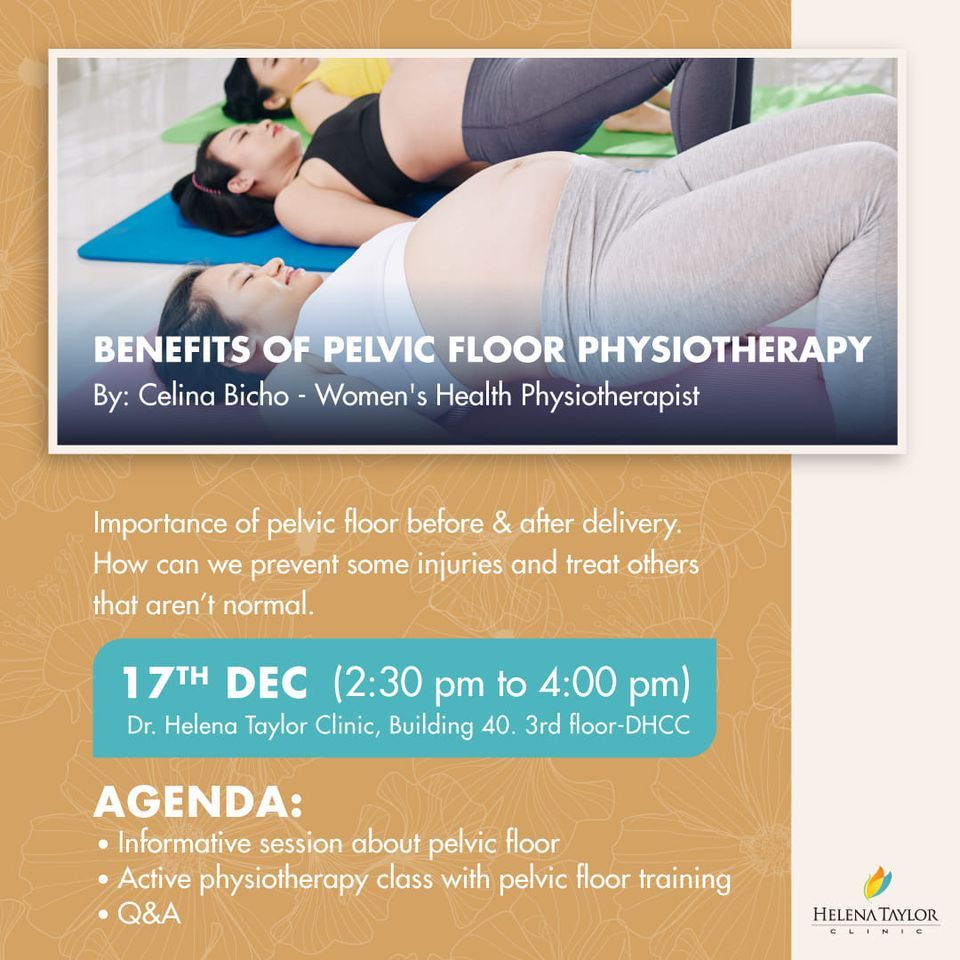 Benefits of pelvic floor physiotherapy. By: Celina Bicho - Women's Health Physiotherapist