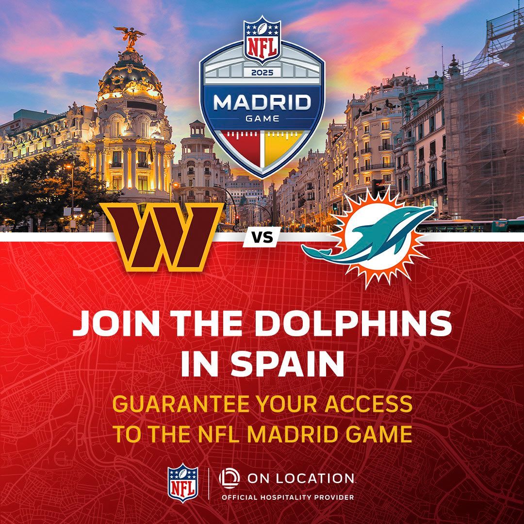 Washington Commanders at Miami Dolphins - NFL Madrid 2025 Tickets