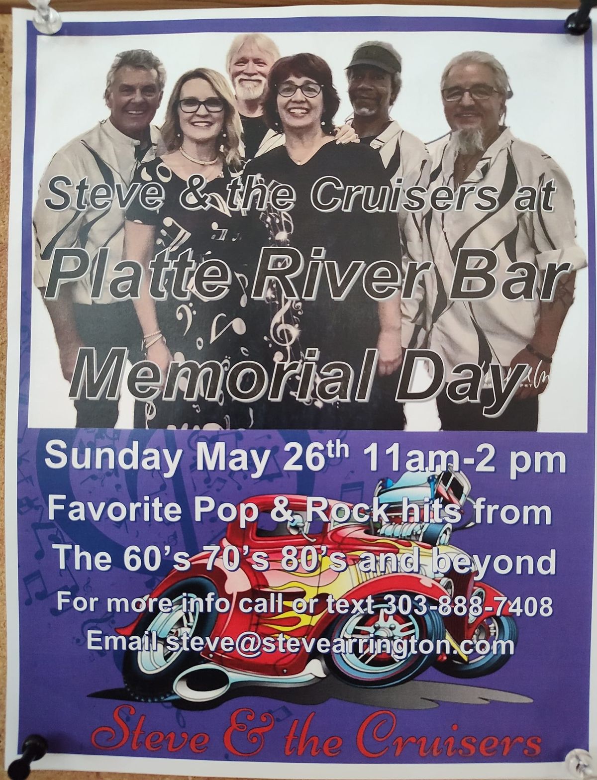 Steve & The Cruisers at Platte River Bar and Grill for Memorial Day