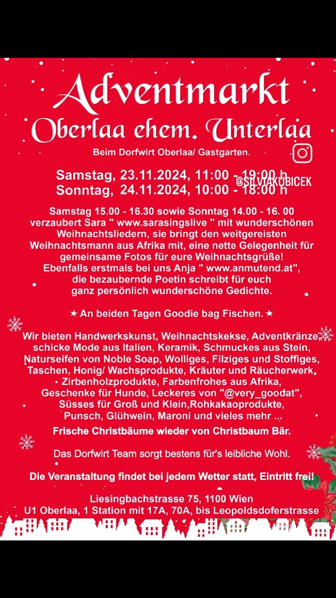 Adventmarkt Oberlaa \/ Unterlaa beim Dorfwirt Oberlaa