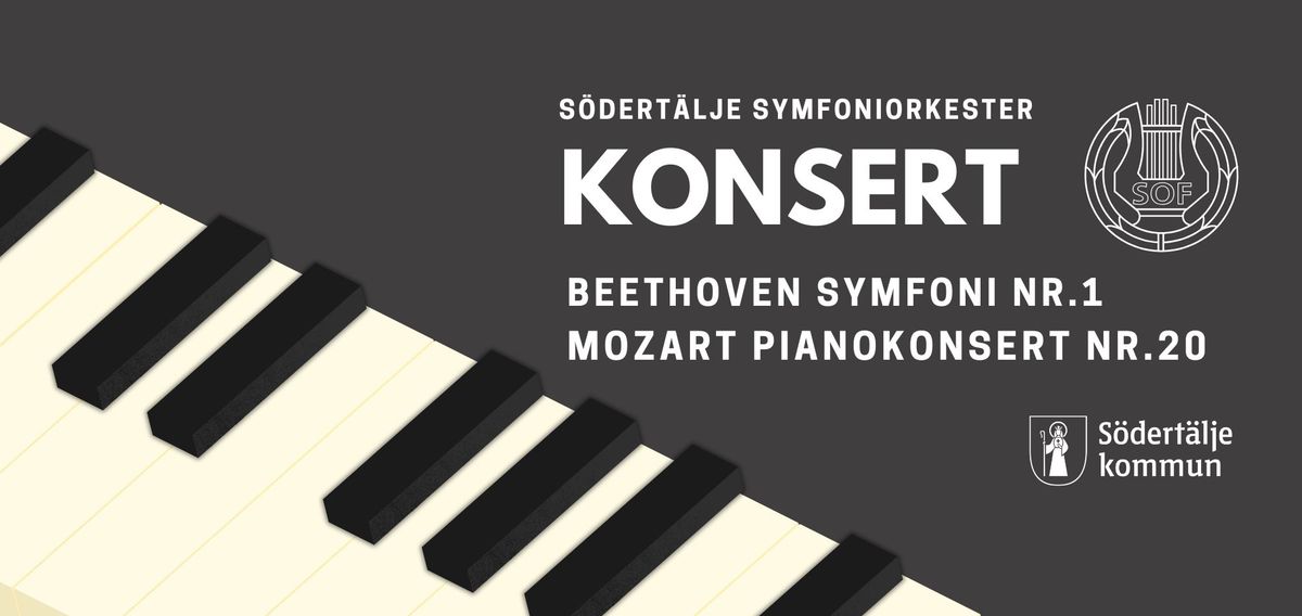 Beethoven symfoni nr 1 och Mozart pianokonsert nr 20