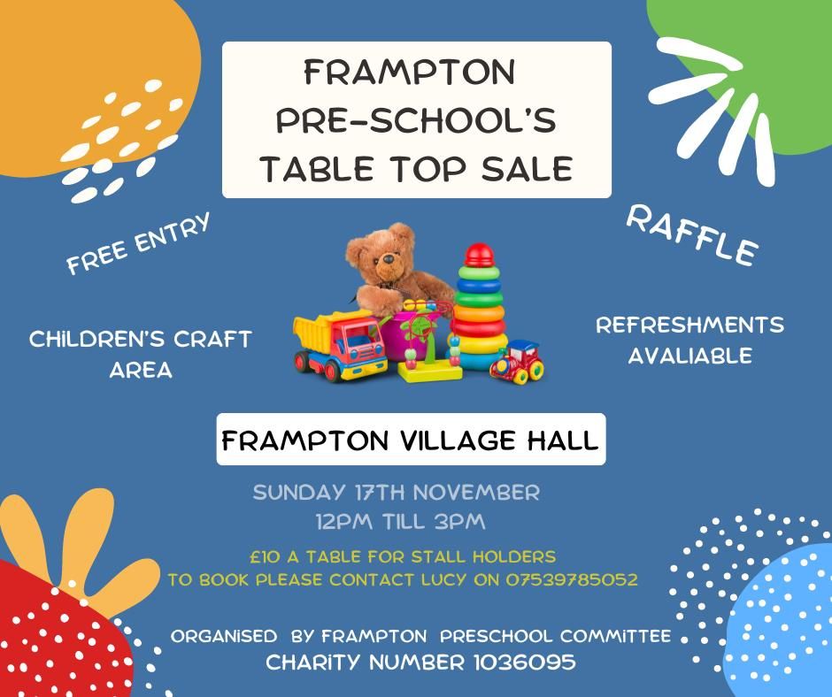 Frampton Pre-School's Table Top Sale