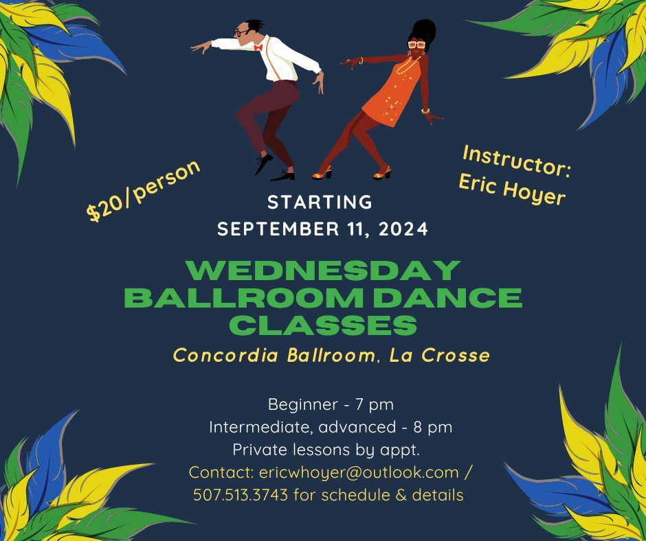 Ballroom Dance Classes at the Concordia