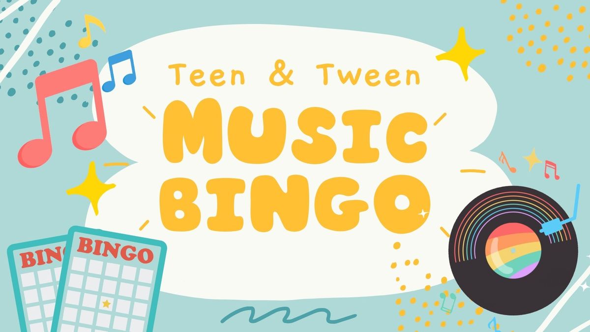 Teen & Tween Music Bingo