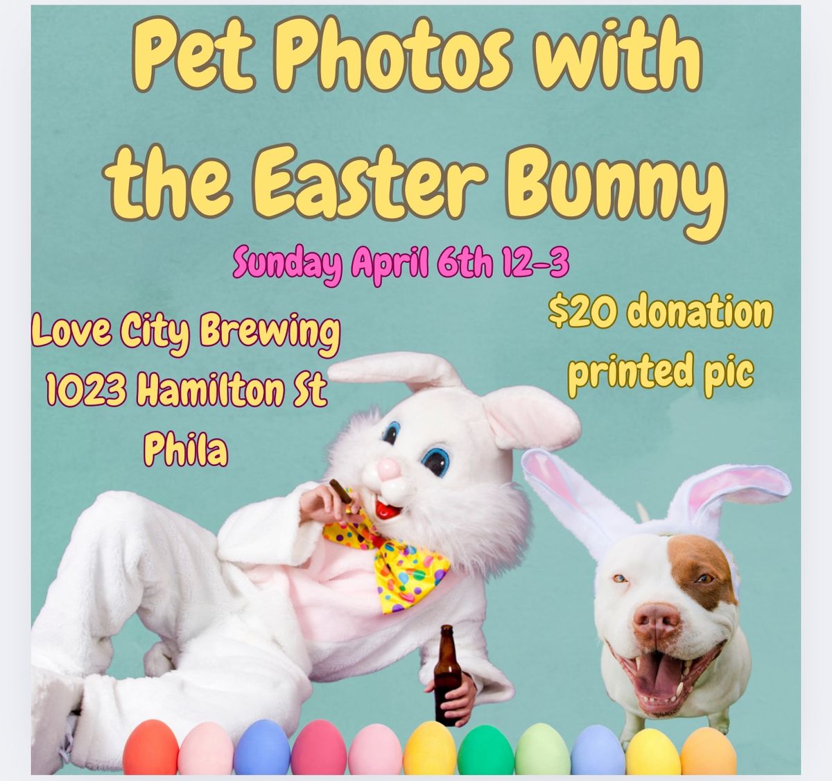 Pet Photos With the Easter Bunny 