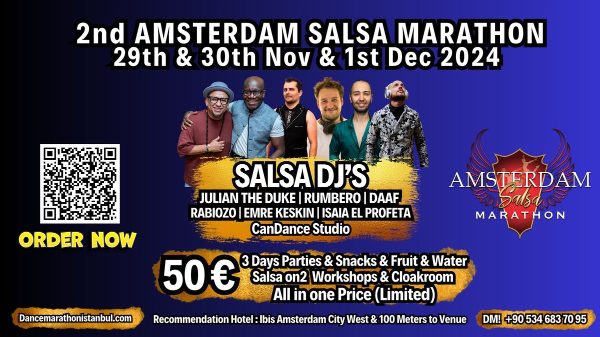 2nd Amsterdam Salsa Marathon 29th Nov - 1st Dec 2024