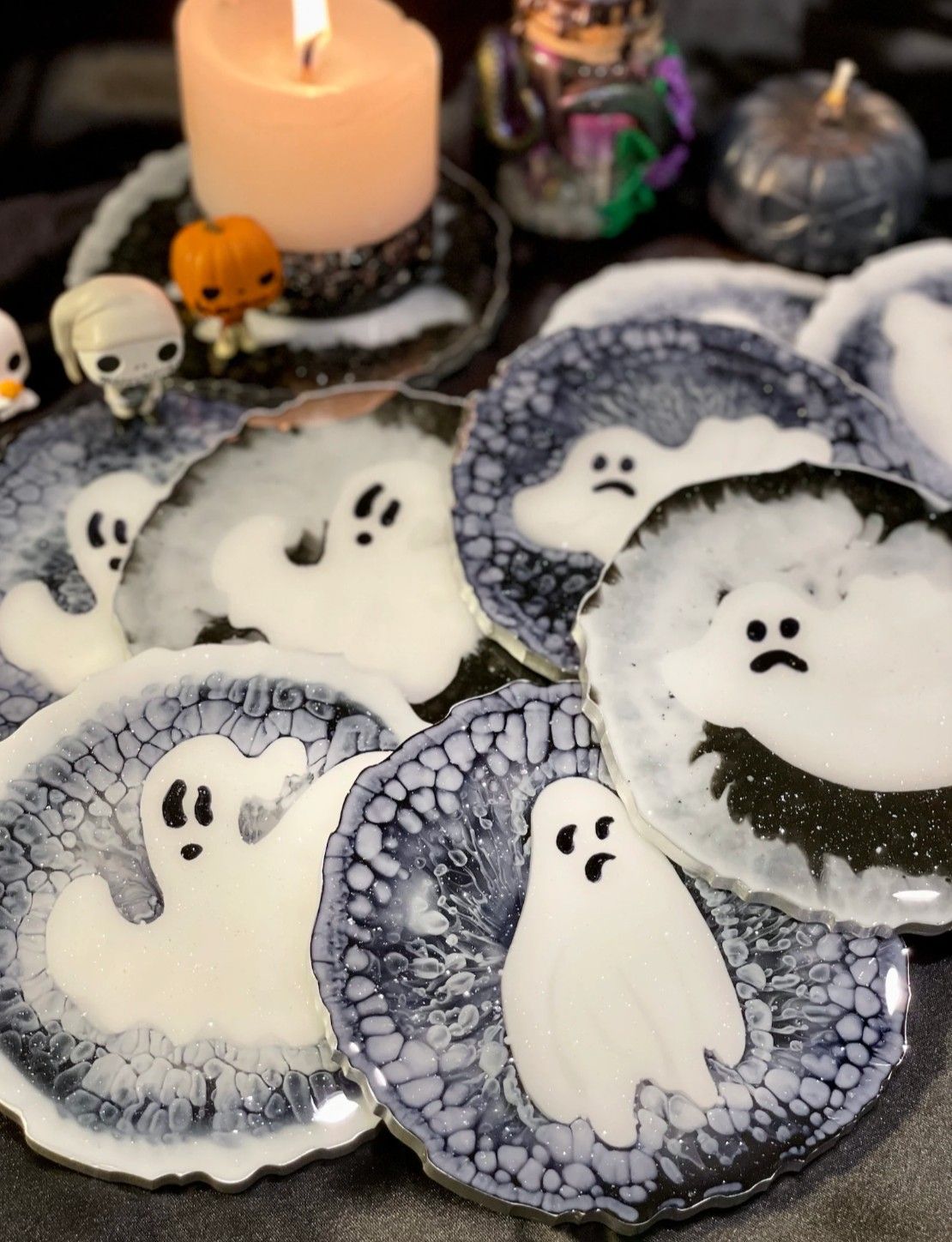 Halloween Inspired Resin Coaster Making Workshop