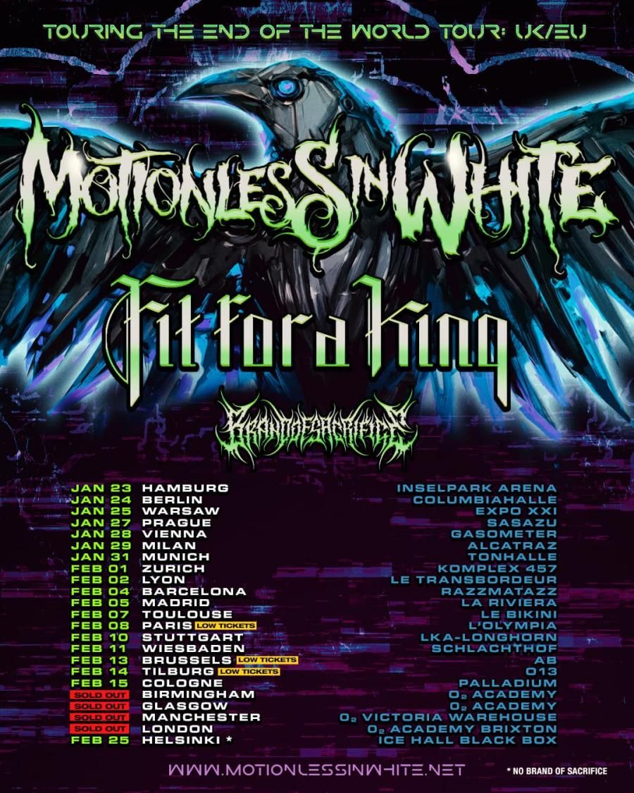 Motionless In White Glasgow Tickets